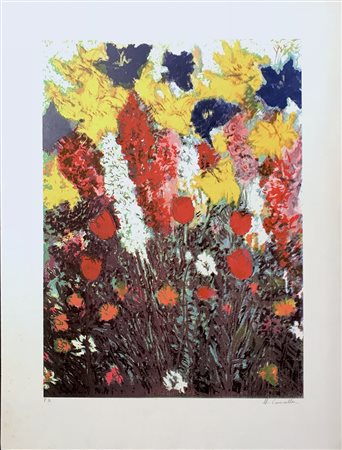 CASCELLA MICHELE Ortona a Mare 1892 - Milano 1989 Senza titolo litografia su...