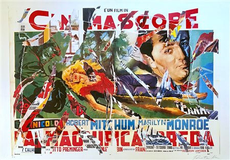 ROTELLA MIMMO Catanzaro 1918 - Milano 2006 La magnifica preda serigrafia e...