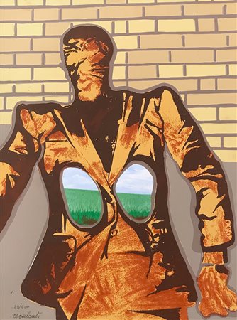 RECALCATI ANTONIO Bresso 1938 Senza titolo serigrafia su carta 40x29 Firma in...