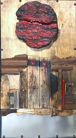 DE LUTTI PIERLUIGI Monfalcone 1959 Senza titolo Tecnica mista acrilico e...