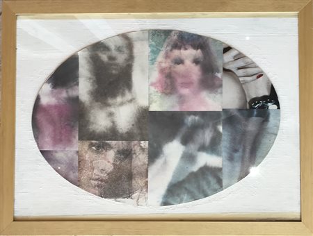 MALIPIERO Brescia 1934 Senza titolo Tecnica mista su cartone ovale 70x50...