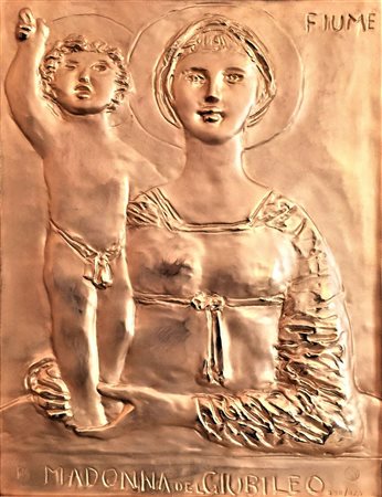 FIUME SALVATORE Comiso 1915 - Milano 1997 Madonna del giubileo bassorilievo...