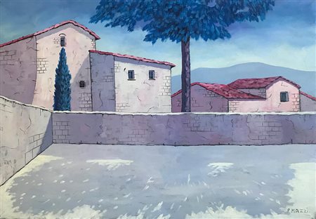 MAZZI PIERO Paganico 1938 Senza titolo Olio su tela 70x100 Firma in basso a...