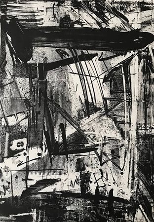 VEDOVA EMILIO Venezia 1919 - Venezia 2006 Senza titolo litografia su carta...