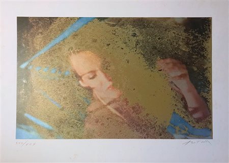 ROTELLA MIMMO Catanzaro 1918 - Milano 2006 Senza titolo litografia offset...