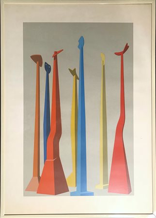 TURCATO GIULIO Mantova 1912 - Roma 1995 Senza titolo serigrafia su carta...