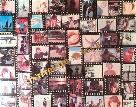 SCHIFANO MARIO Homs 1934 - Roma 1998 Intitolato Nancy 1972 serigrafia su...