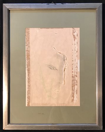 TRECCANI ERNESTO Milano 1920 - Milano 2009 Senza titolo 1971 tecnica mista su...