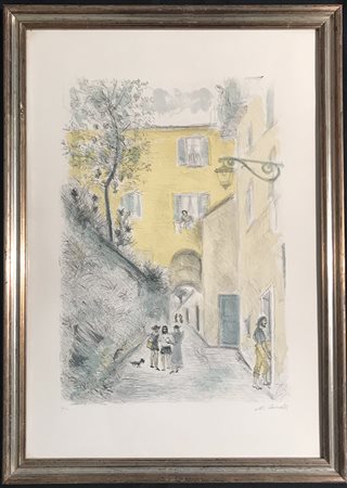 CASCELLA MICHELE Ortona a Mare 1892 - Milano 1989 Senza titolo litografia su...