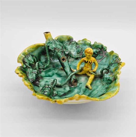 TASTEVIN IN MAIOLICA POLICROMA MANIFATTURA UMBRA DEL XVII SECOLO altezza cm...