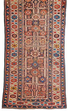 TAPPETO SHIRWAN CAUCASO, SECONDA META’ DEL XIX SECOLO cm 266x133