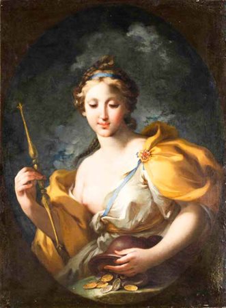 MICHELE ROCCA Parma 1671 – 1751 ALLEGORIA olio su tela, cm 100x74. Si...