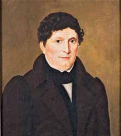 SCUOLA FRANCESE DEL XIX SECOLO RITRATTO DI NOTABILE olio su tela, cm 60x49