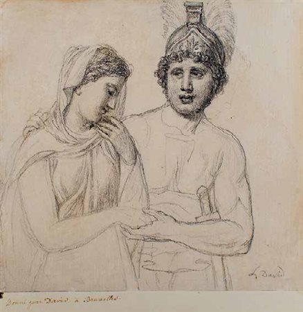 JACQUES-LOUIS DAVID Parigi 1748 – Bruxelles 1825 LE DÉPART D’HECTOR, 1817...