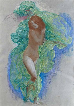 ADOLF HIREMY HIRSCHL Temesvar 1860 – Roma 1933 VENUS pastelli su carta...