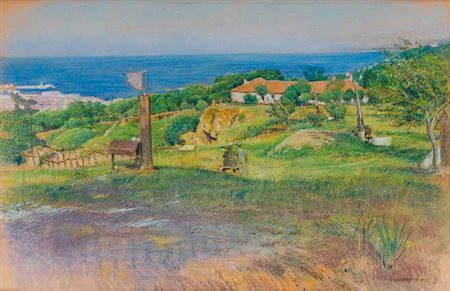 ADOLF HIREMY HIRSCHL Temesvar 1860 – Roma 1933 VIEW OF THE GULF OF TRIESTE...