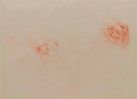 GIOVANNI ROMAGNOLI Faenza 1893 – Bologna 1976 STUDIO PER TESTE VIRILI...