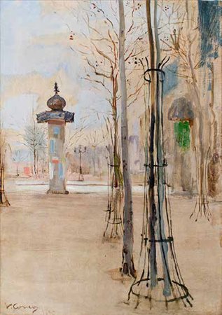 VITTORIO MATTEO CORCOS Livorno 1859 – Firenze 1933 PIAZZA DI PARIGI, 1880...