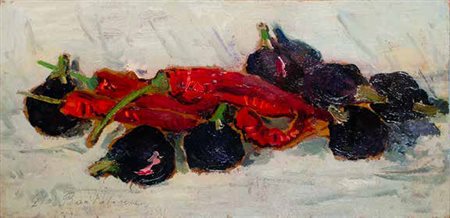 ASCANIO TEALDI Pisa 1880 – 1961 A) E B) VASI DI FIORI IN UN INTERNO olio su...