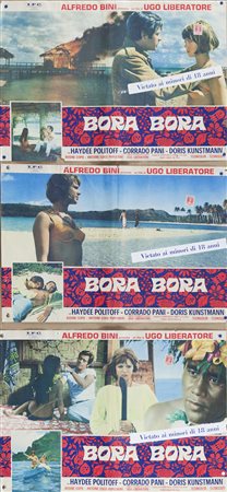 BORA BORA (1968) Lotto unico di n. 6 fotobuste, cm 45x65, con la...