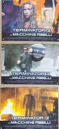 TERMINATOR 3 (2003) Lotto unico di n. 6 fotobuste, cm 50X70 film con Arnold...
