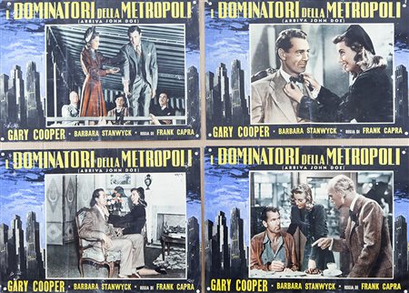 I DOMINATORI DELLA METROPOLI (1941) Lotto unico di n. 4 fotobuste, cm 50X70,...