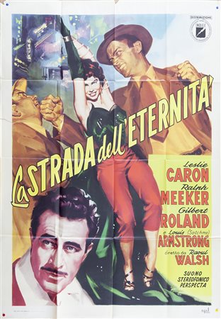 LA STRADA DELL'ETERNITÀ (1952) Manifesto, cm 140x100 film con Leslie Caron e...