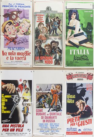 LO SPERONE NUDO (1953) + ALTRI Lotto unico di n. 6 locandine, cm 70x33 alcune...