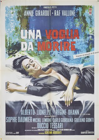 UNA VOGLIA DA MORIRE (1965) Manifesto, cm 140x100 presenza marca da bollo...