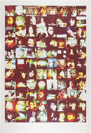 Mario Schifano Homs 1934 – Roma 1998 Serigrafia su carta esemplare P.A. cm...