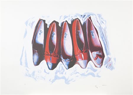 Mario Schifano Homs 1934 – Roma 1998 Serigrafia su carta esemplare P.A. cm...