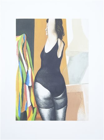 Renato Guttuso Bagheria 1911 – Roma 1987 incisione colorata su carta...