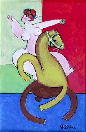 Michele Gregorio Bari 1939 tecnica mista su cartone cm 20x13 firmato in basso...