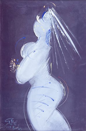 Michele Gregorio Bari 1939 olio su tela cm 60x40 firmato in basso a sinistra