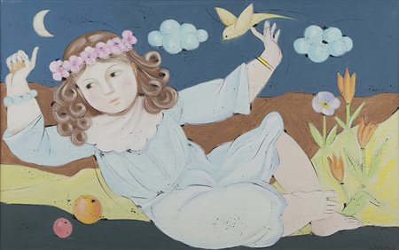 Michele Gregorio Bari 1939 olio su tela cm 50x80 firmato in basso a destra