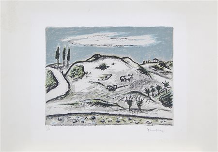 Orfeo Tamburi Jesi 1910 – Parigi 1994 litografia su carta esemplare n. 77/100...