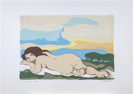 Domenico Cantatore Ruvo di Puglia 1906- Parigi 1998 litografia su carta...