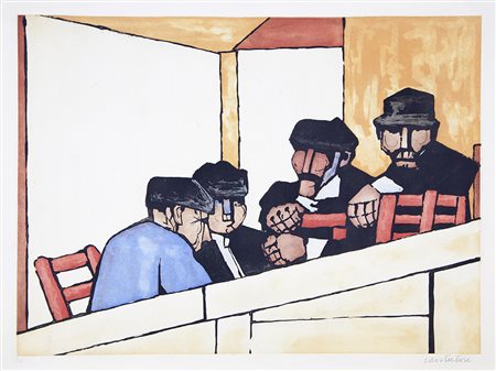 Domenico Cantatore Ruvo di Puglia 1906- Parigi 1998 acquaforte su carta...