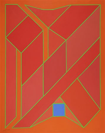 Achille Perilli Roma 1927 "La larghezza d'anima" tecnica mista su tela anno...