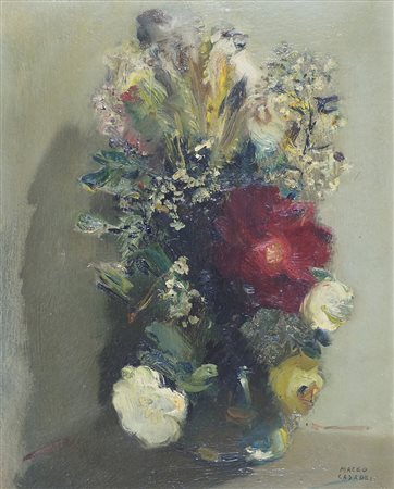 Maceo Casadei 1899-1990 "Mazzo di fiori" cm. 50x40 - olio su compensato...