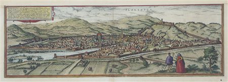 Lotto di 2 acqueforti del XVIII secolo raffiguranti vedute e angoli di...