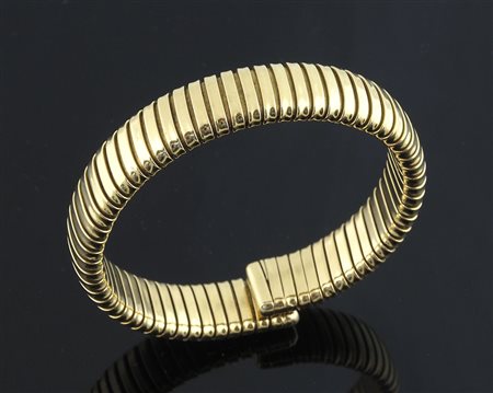 Bracciale in oro giallo tubogas, gr35,7