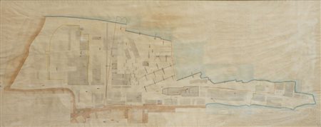 Cantieri Riuniti dell'Adriatico "Cantiere Monfalcone" cm. 65x160 - carta dipinta