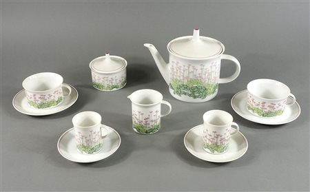 Rosenthal: servizio da caffè per 8 persone in porcellana policroma composto...