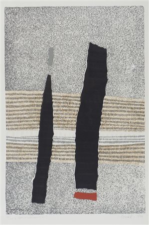 Luigi Spacal Trieste 1908-2000 "Spazio poetico" cm. 70x50 - incisione a...