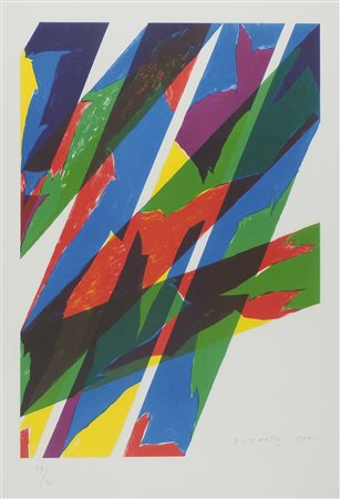 Piero Dorazio Roma 1927-2005 "Comoposizione di colori" cm. 70x50 - litografia...