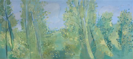 Giorgio Celiberti Udine 1929 "Esplosione d'estate" cm. 200x460 - olio su tela...