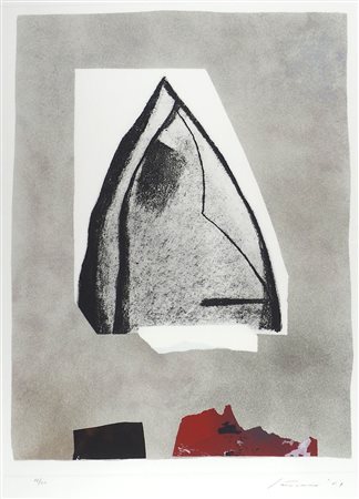 Giuseppe Santomaso Venezia 1907-1990 "Scoglio" cm. 90x70 - litografia a...