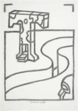 Bruno Chersicla 1937-2013 Lotto di 3 CDM "città della mente", cm. 50x35,...