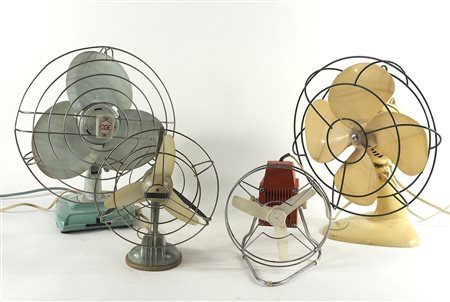 Lotto di 4 ventilatori Vintage.